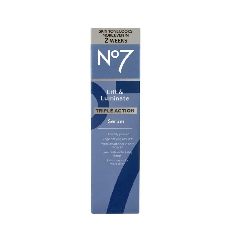 No7 Lift & Luminate Triple Action Face Serum Anti Aging 50ml 1.69oz New
